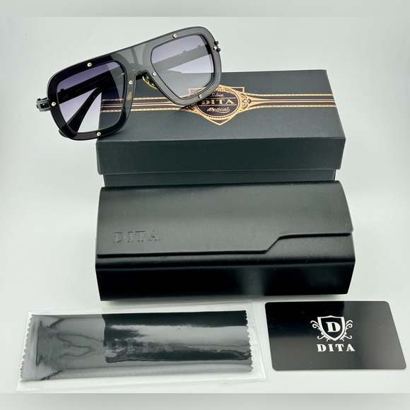 DITA Sunglasses with Black Frame and Gold Details - Picture 16 of 16